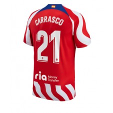 Atletico Madrid Yannick Carrasco #21 Hjemmedrakt 2022-23 Kortermet